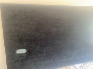 Cabecero de cama de 150. Terciopelo negro