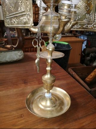 antiguo velon de bronce