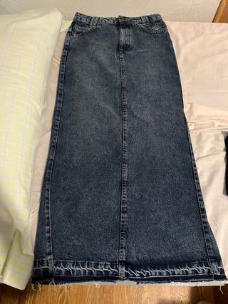 falda vaquera larga