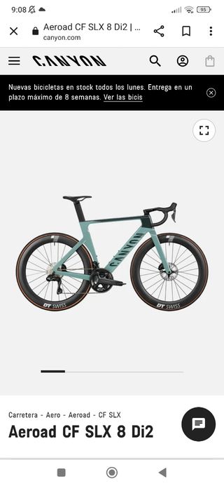 Potencia canyon Aeroad CF SLX 8 Di2