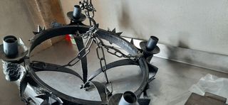 Lámpara  de techo de forja.