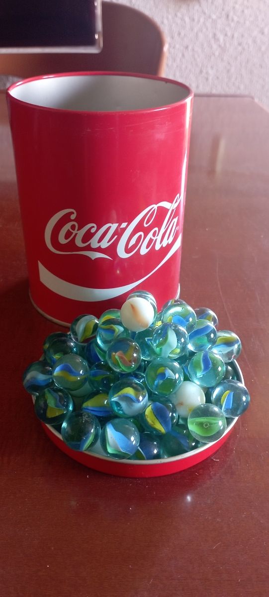 Tanica e biglie Coca-Cola