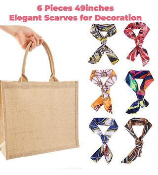 Pack de 6 bolsas de rafia NUEVAS