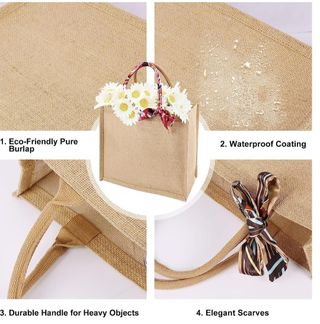 Pack de 6 bolsas de rafia NUEVAS