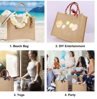 Pack de 6 bolsas de rafia NUEVAS