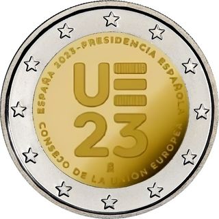 Moneda conmemorativa Presidencia española