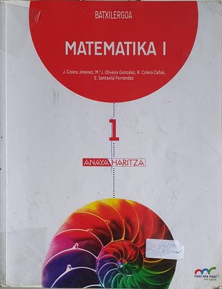 Matematika 1 batxilergoa