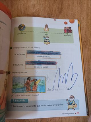 libro Religión Católica 2° primaria Edel