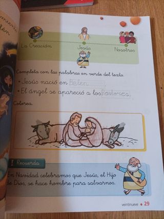 Libro Religión Edelvives 1° primaria