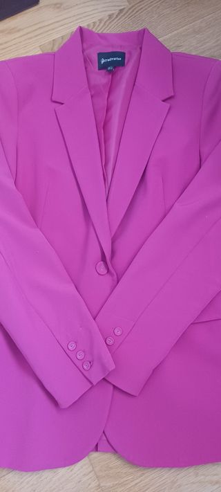Chaqueta vestir mujer Rosa
