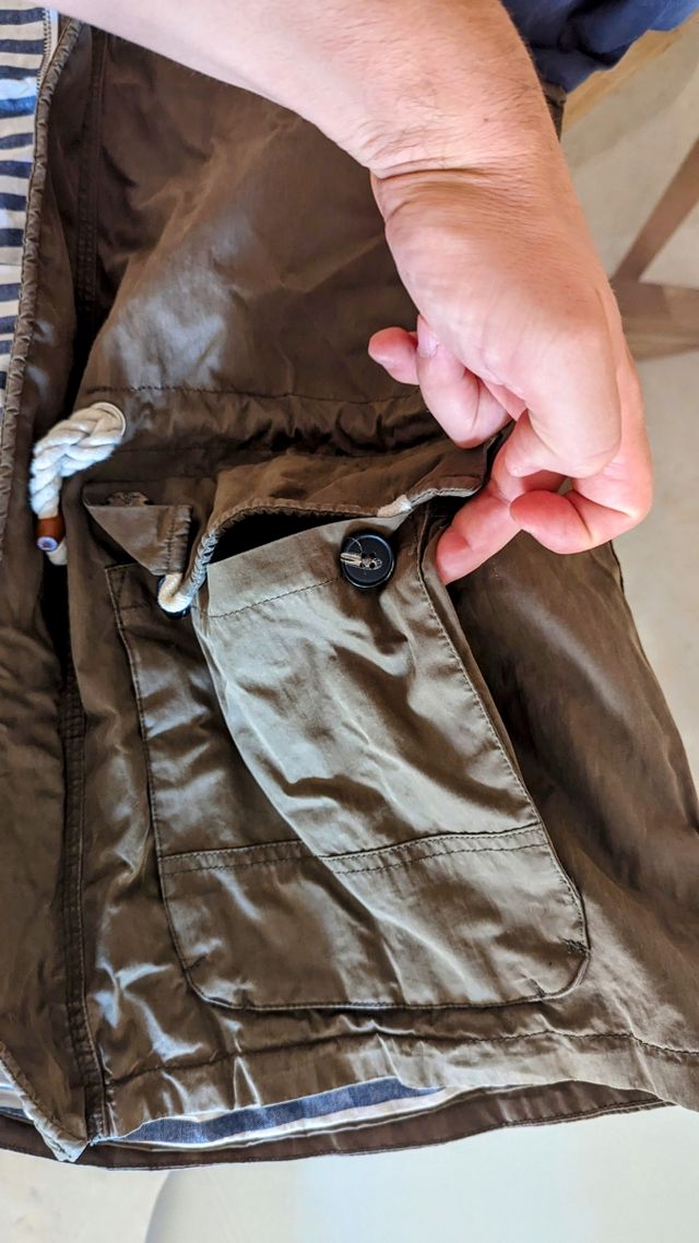 Chaqueta larga/trenca/parca pull&bear.