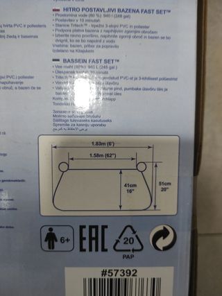 Piscina jardín desmontable