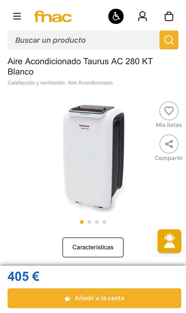 Aire Acondicionado Portátil Taurus