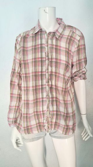 Camisa cuadros mujer - Talla XL