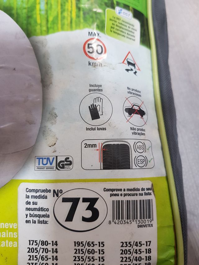 Cadenas / Fundas para la nieve