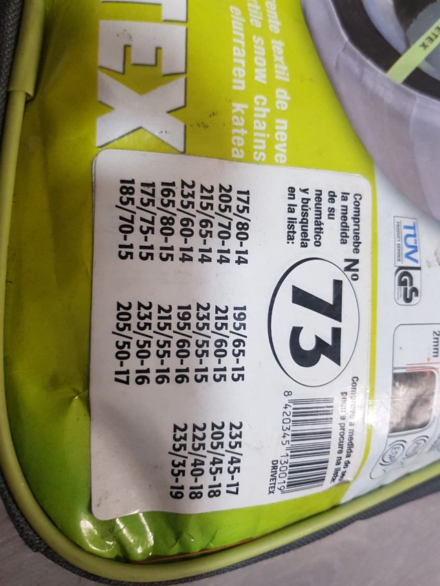 Cadenas / Fundas para la nieve