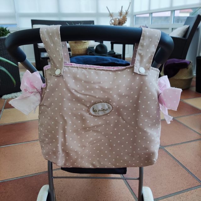 Carrito de muñecas gemelar