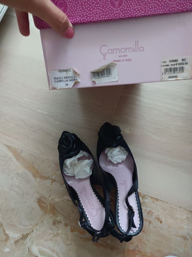 décolleté aperte camomilla 36