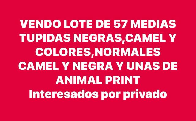 Lote de 57 medias