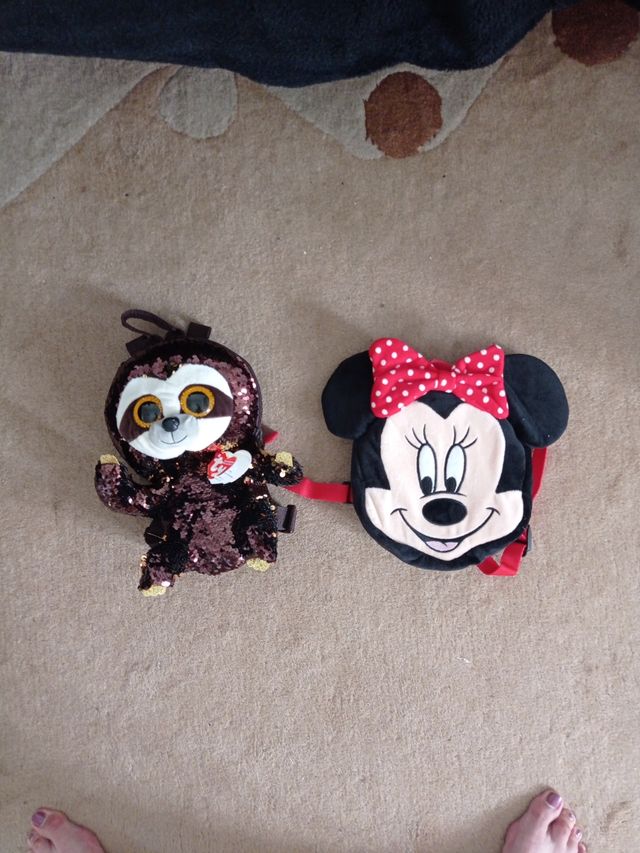 Lote mochilas TY y Disney