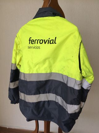 Chaqueta Alta Visibilidad Ferrovial Talla M. Gorro