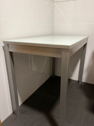 Mesa cocina blanca rectangular