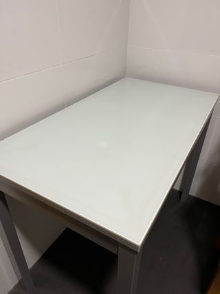 Mesa cocina blanca rectangular