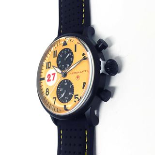 Correa de reloj nueva 22mm goma hilo amarillo