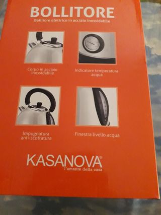 bollitore elettrico in acciaio inossidab kasanova