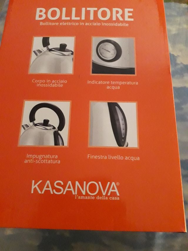 bollitore elettrico in acciaio inossidab kasanova