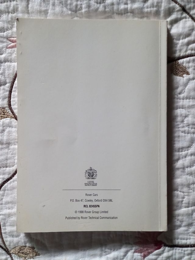 Manual del conductor Rover 200 series.