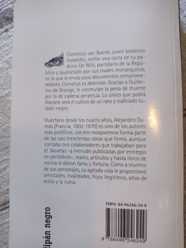 El tulipán negro de Alejandro Dumas