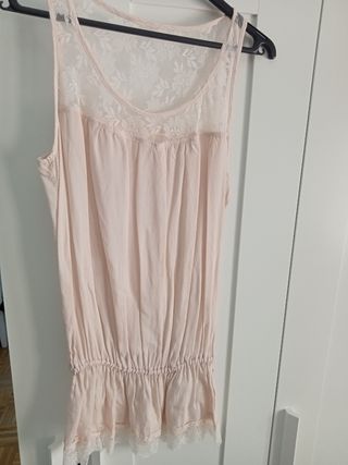BLUSA ROSA LENCERA