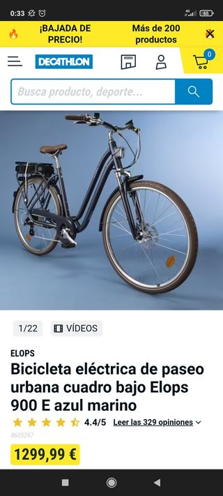 Bicicleta eléctrica elops 900e