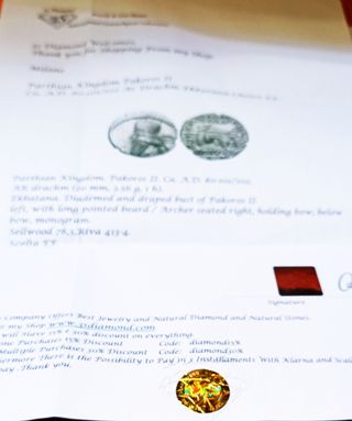 Pacoro II Reino de Partía, Drachm de Plata 80-102.