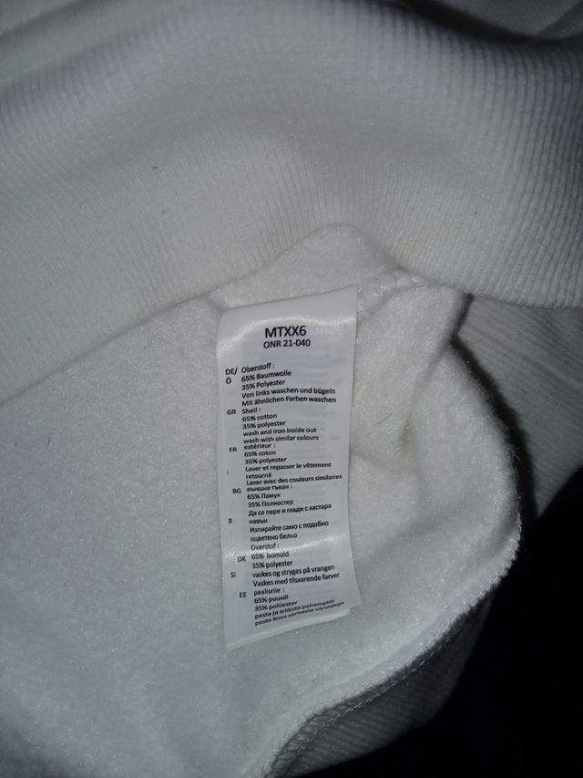 Sudadera blanca mister tee