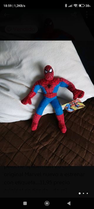 Peluche Spiderman nuevo a estrenar