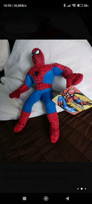 Peluche Spiderman nuevo a estrenar