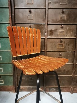 Silla Giratoria alta. Vintage. Arquitect