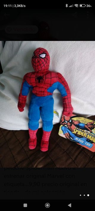 peluche Spiderman nuevo a estrenar