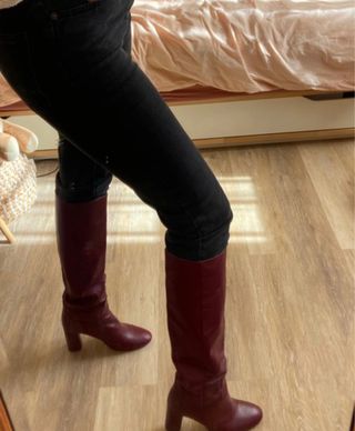 Botas altas de piel