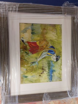 2 cuadros. Láminas con marco