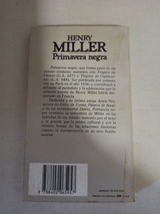 Lote 4 Libros Henry Miller