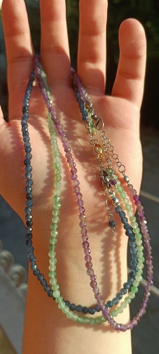 OFFERTA✨Girocollo ametista regolabile inox