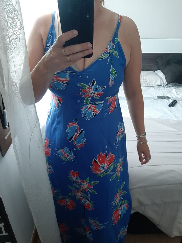 vestido largo de tirantes sfera