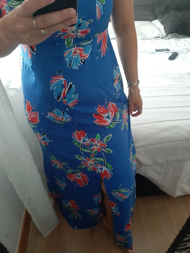 vestido largo de tirantes sfera