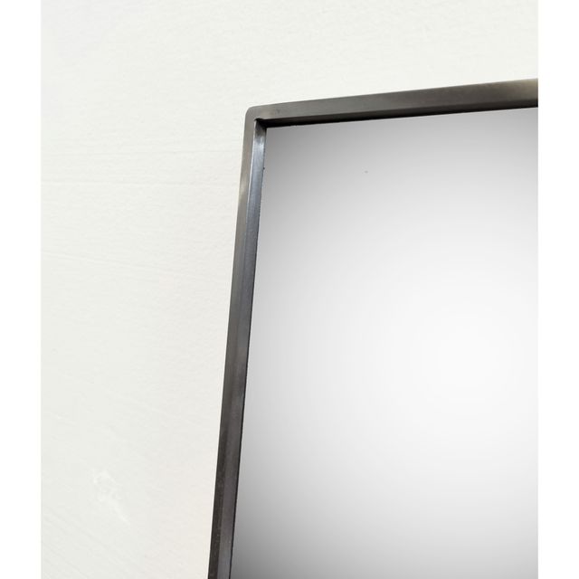 SPECCHIO 160X50, CORNICE IN ACCIAIO.