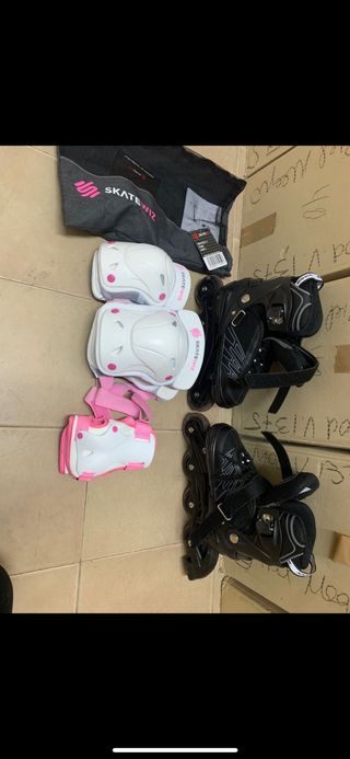 Patines y ascesorios con una vez de uso del 34 a37