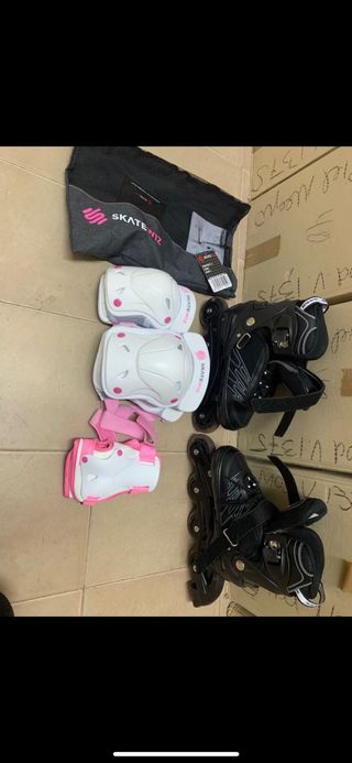 Patines y ascesorios con una vez de uso del 34 a37