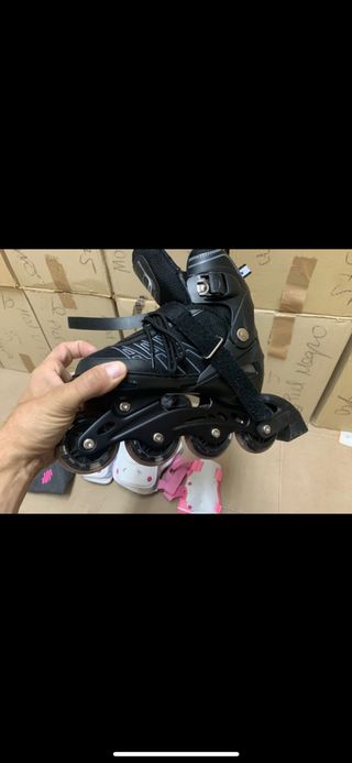 Patines y ascesorios con una vez de uso del 34 a37